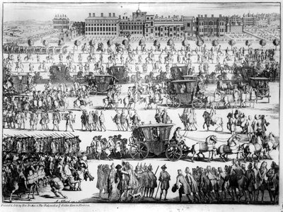 Prozession von König Georg I. zum St. James